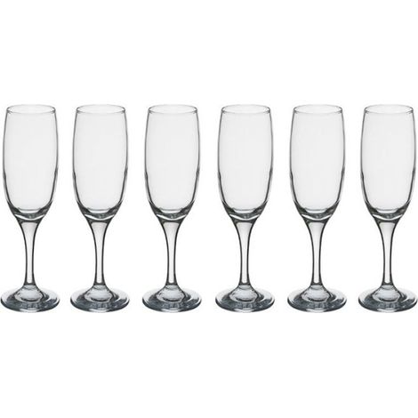Lot de 6 Flûtes à Champagne "Paola" 21cl Transparent