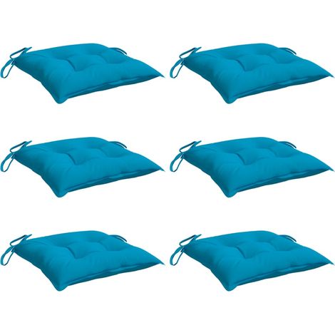 vidaXL Coussins de palette lot de 6 bleu clair 50x50x7 cm tissu oxford