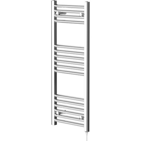 Pizarro Chrome 1000mm x 400mm Straight Electric Heated Towel Rail (1/5)