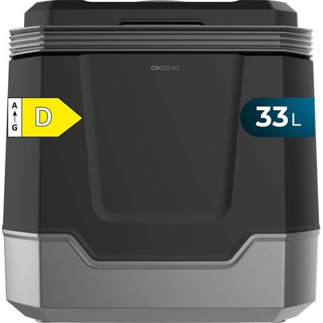 Cecotec – Réfrigérateur portable 33L – Électrique 12V-220V pour voiture et caravane – Fonction froid/chaud 8-65°C – Isolation PU - OF 33 L
