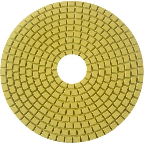 Tampon de polissage au diamant, 8 pouces 200 MM 500 grains Disque de polissage pour meuleuse et polisseuse, pour granit, marbre, béton et pierre, crochet boucle plaque de support (1 pièce) (1/5)