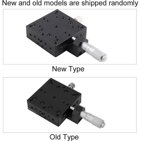 SEMX60-AC Manueller Feinverstelltisch für die X-Achse, Präzisions-Feinverstellplattform. Tischabmessungen: 60 × 60 × 20 mm (L × B × T). (1/5)