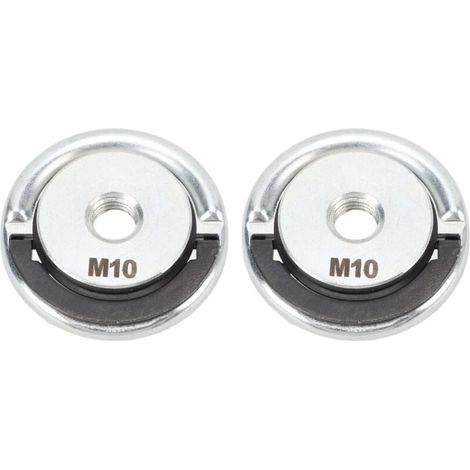 Amoladora de liberación rápida, tuerca M10, diámetro de 45 mm, 9,5 mm, placa de presión de sujeción de acero aleado, muela de amolar (2 piezas) (1/4)