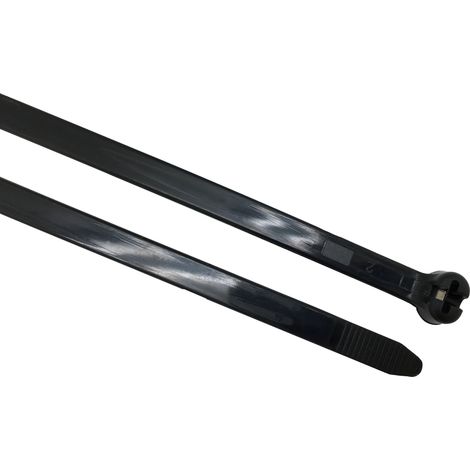 Serre-câbles RS PRO Noir en Nylon 66, 361mm x 4,8 mm ( Prix pour Paquet de 100 )