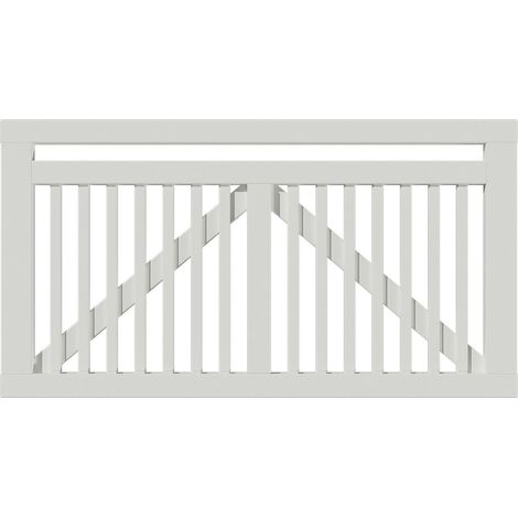 Plus Tor Linea 150 x 80 cm RAL 9010 Weiß (1/3)