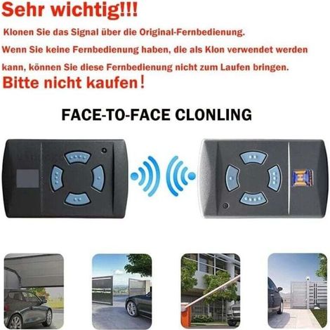 Télécommande Garage HSM4 868 MHz – 4 Boutons, Remplacement Émetteur Hörmann, Portée 30m (1/5)