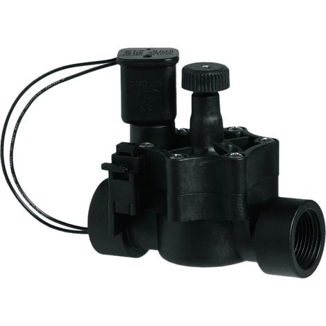 Ipierre - Elettrovalvola Acqua 1" 24 Volt Con Comando Apertura E Chiusura Manuale E Regolatore Di Flusso