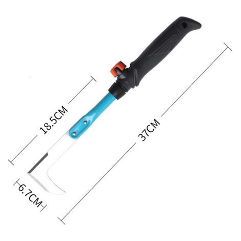 Encore une fois : pour enlever la mousse et les mauvaises herbes des joints, lame double tranchante en acier inoxydable trempé (1/5)