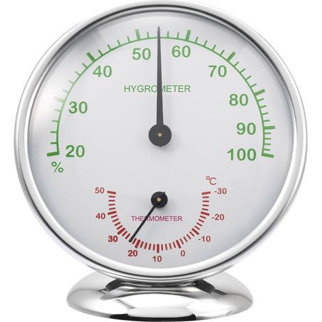 Thermo-hygromètre numérique – Détecteur d'humidité et température intérieure – Plage de mesure 20-100% HR – Alimentation par piles – Renkforce (1/3)