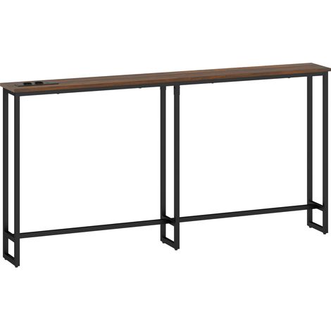 Table console design avec port USB HECTOR marron (1/5)