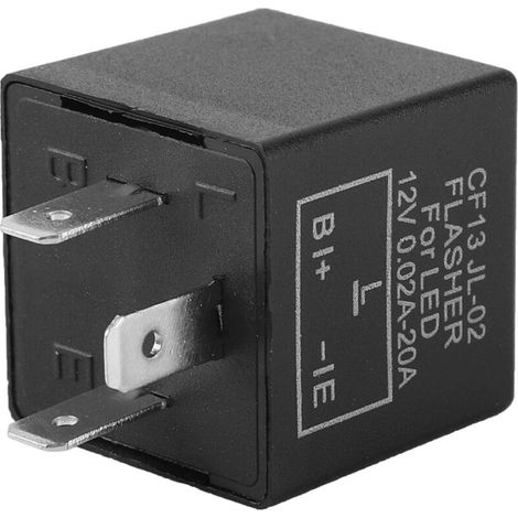 Relè lampeggiatore a LED Suuonee, relè lampeggiatore a LED elettronico regolabile per indicatori di direzione FLL002 CF13 JL-02 (1/5)