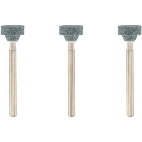 VURAHOME - Lot de 3 meules à Rectifier et Meuler en carbure de silicium, Diamètre 10,3 mm, forme couronne, pour pierre, verre, céramique (1/3)