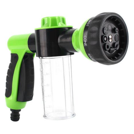 Distributeur de pulvérisateur de tuyau en mousse de voiture 8 modes d'arrosage outils de nettoyage