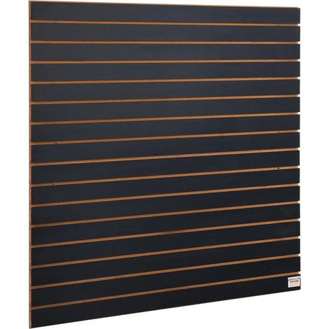 Optimisez votre rangement avec ce panneau mural garage, porte-outils à rainures pour stockage en atelier (1/5)