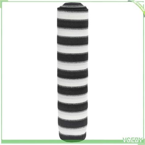 4003695 Filet brise-vue anthracite et blanc 1,5x10 m PEHD 195 g/m2 (1/5)