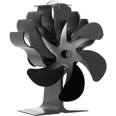 6-blade fan for wood stoves, fan heater for wood stoves, accessories for wood stoves, quiet operation, warm air circulation for large rooms--DTEKGAZ