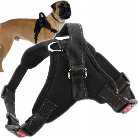 ROBUSTES, LEICHTES, DRUCKFREIES HUNDEGESCHIRR MIT L-GRIFF