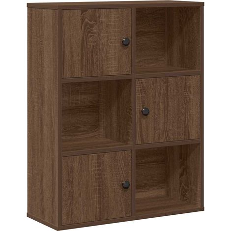 Maison Exclusive - Bücherregal Braun Eichen-Optik 60x24x76,5 cm H