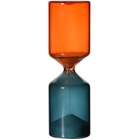 Sablier original en verre pour décoration de table, minuteur à sable unique forme, cadeau d'anniversaire pour la maison (1/5)