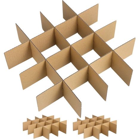 18pièces Séparateurs Verre Pour Cartons De Déménagement Diviseurs Carton Robustes Pour Vaisselle Et Accessoires Protection Élégante Et Réutilisable Dimensions Idéales Pour (1/5)