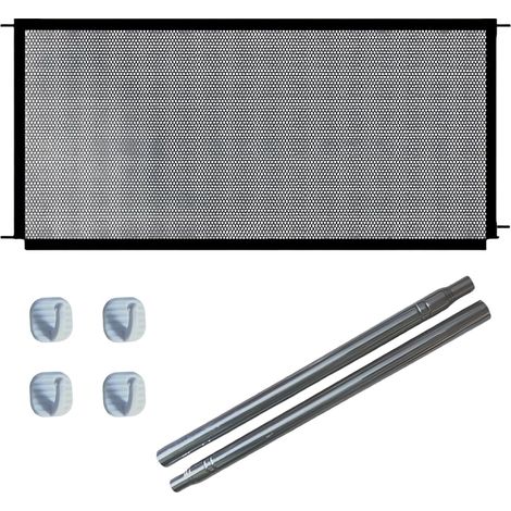 Barrière de Sécurité pour Chien et Chat Grille de Protection Portable pour Animaux Filet Isolant pour Escaliers et Portes Noir (1/5)