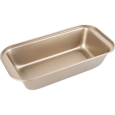 Moule à pain rectangulaire antiadhésif pour gâteaux et toasts, idéal pour la cuisson au four de viandes, en-cas, œufs au plat, grillades et desserts.