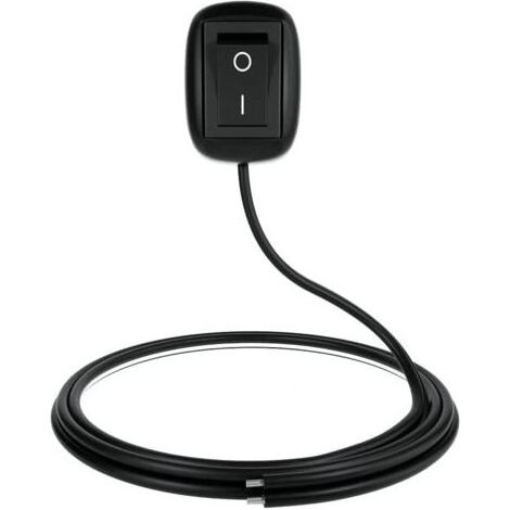 FENOPLASTICA12V-230V/10A SPST Coller Type Interrupteur de Bouton de Forme de Goutte d'eau de Commutateur de Bricolage de Voiture ON/OFF pour Des Phares Antibrouillard,Barre Lumineuse de LED(avec 1m Fi (1/5)