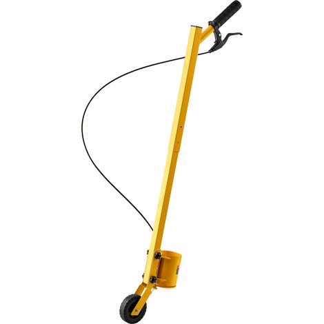 VEVOR Marcador de Línea de una Rueda Máquina de Rayas de Mano Amarillo, para Estacionamiento, Campos, Canchas y Pistas de Deporte, Diseño Ligero y Compacto, Compatible con Pintura en Aerosol Invertida (1/5)