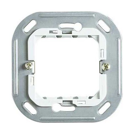 Soporte en resina y acero inoxidable de 2 módulos 71x71 Myhome