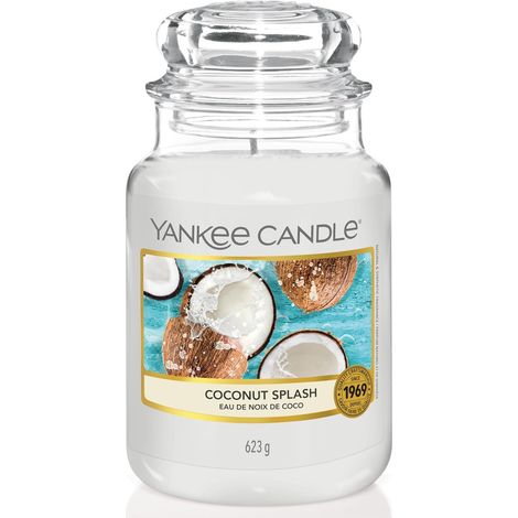 Candle Grande Bougie en Jarre, Parfum Eau de Noix de Coco, 623 g (1/5)
