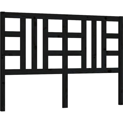 Tête de lit,Panneau décoratif Noir 126x4x100 cm Bois massif de pin CFW7847923 (1/5)