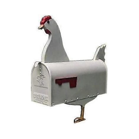 Boîte aux lettres unique en forme de cheval, de vache ou de poule, boîte aux lettres ludique ornée de motifs animaliers, sculptures de boîtes aux lettres artisanales résistantes aux intempéries, perso