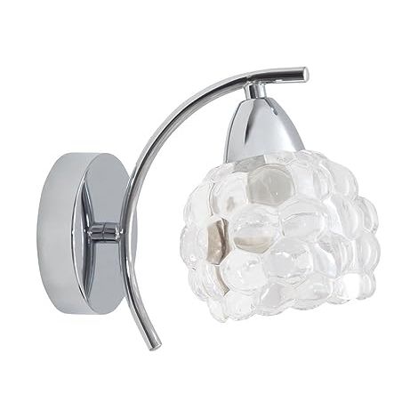 Wandleuchte dedededede Glas TULIPA GLASS verchromt INTERLUSA