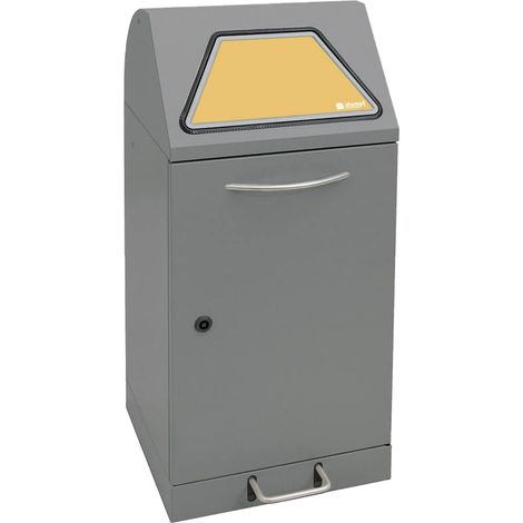 Stumpf  bidoni  differenziata  modulo-Vario  60  grigio-alluminio-struttura  contenitore  interno  60l  +  pedale  -  625-060-1-2-100 (1/2)