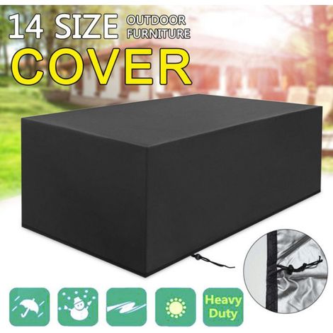 Housse De Meubles De Patio - Tissu Oxford 210D Impermeable - Pour Canape Et Luminaire De Terrasse - 170 X 94 X 70 Cm - 1 Piece (1/5)
