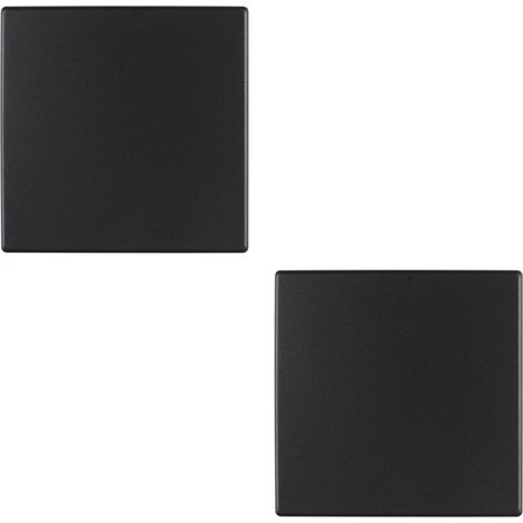 Lot de 2 plaques murales blanches de 8,6 x 8,6 cm, en plastique, sans vis, double plaque murale blanche, couvercle de prise de courant pour prises ou interrupteurs non (1/5)