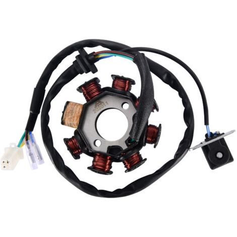 Bobine de Stator pour Moteur Hors-Bord Yamaha 20CV / 25CV – Références 6L2-85520-10, 6L2-85520-11 (1/3)