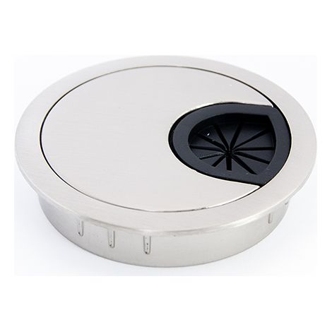 Passacavo in metallo spazzolato da 60 mm SANS MARQUE