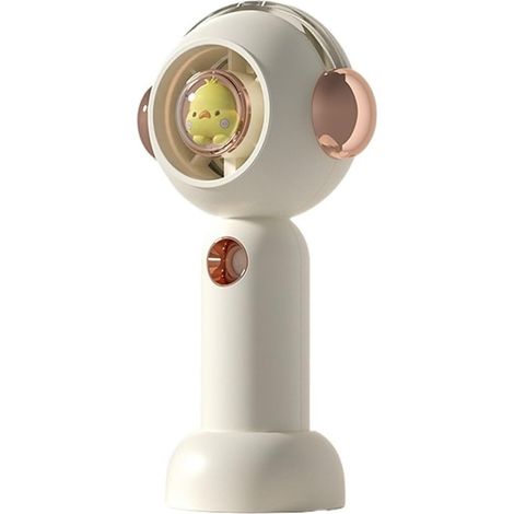 Climatiseur Portable Mini Ventilateur Tenu Dans La Main Avec Le Jet Ventilateurs Portatifs Rechargeables D'usb Camping Turbine Extérieure Bureau Petits Ventilateurs Tenus Dans La Main De Canard Jaune (1/5)
