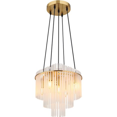 Globo - lámpara colgante - GORLEY - dorado - vidrio - Ø 40cm -