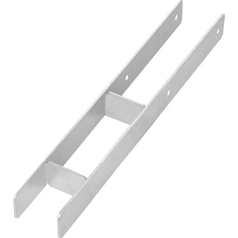 H-förmiger Säulenfuß für die Einbettung, Halterung, verzinkter Stahlanker, 80 mm