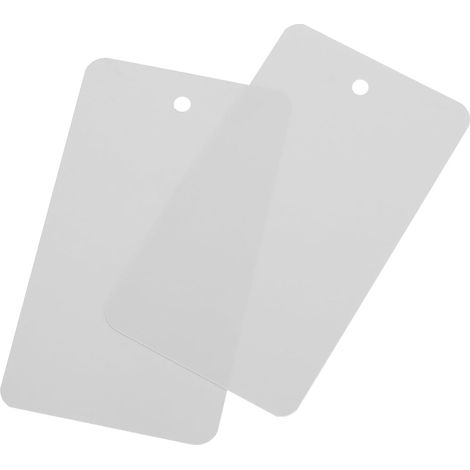 Étiquettes D'Expédition en Plastique Imperméables avec Œillet, Étiquettes Vierges pour L'Identification de Produit, Marquage de Valve, 5x9cm/1.97x3.54 Pouces, Lot de 100, Gris. (1/5)