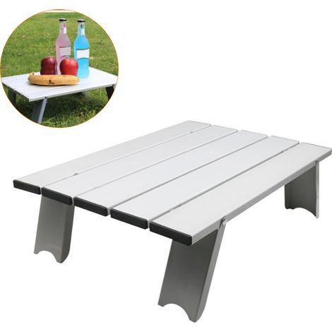 Table pliante ultralégère en alliage d'aluminium pour camping extérieur et usage intérieur