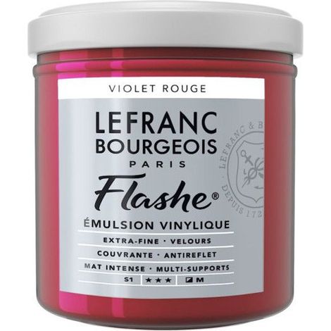 Peinture vinylique - Flashe - Violet rouge - 618 - Lefranc Bourgeois - 125ml