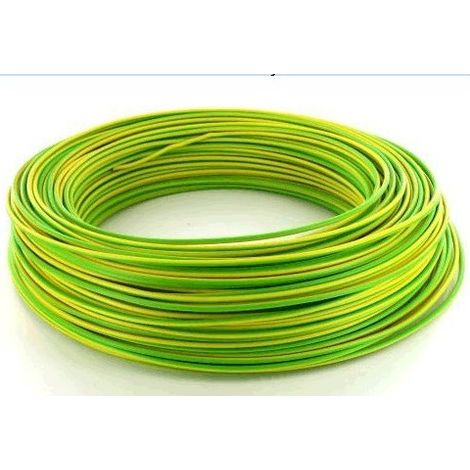 Fil Souple Vert-jaune, 6mm2, Au Mêtre (1/2)