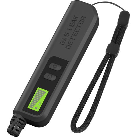 Detector portátil de fugas de gas combustible QTX-1, herramienta de monitoreo portátil, rango de detección de 50 a 1000 ppm, alarma sonora, compatible con gas natural, GLP, metano y propano.