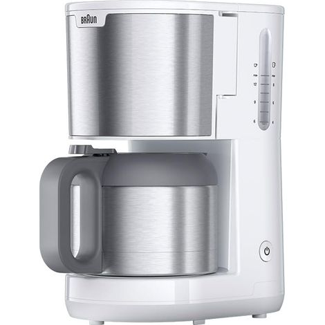 Braun KF 1505 WH Macchina per il caffè acciaio inox, Bianco (1/4)