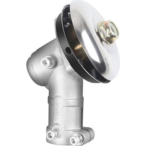 Renvoi d'angle universel pour débroussailleuse (26 mm / 9 dents), ensemble complet de tête de transmission (version à patte de fixation unique), filetage M10 x 1,25 (pas à gauche) (1/5)