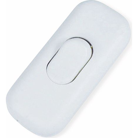 Wippschalter für 1-poliges Kabel, 2,5 A, 250 V, weiß