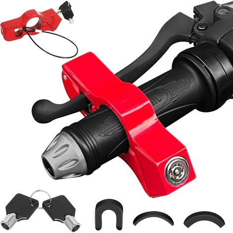 Antivol de Moto Universel, Verrouillage de Disque de Frein RéGlable, Verrouillage de Guidon Antivol de SéCurité, Adapté aux Scooters, Cyclomoteurs, VéLos, ATVs, VéHicules Tout-Terrain (1/5)